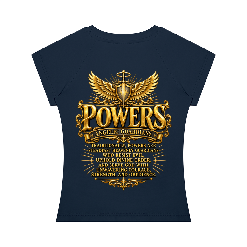 Jubiloré "Powers" Women’s Slim Raglan T-Shirt