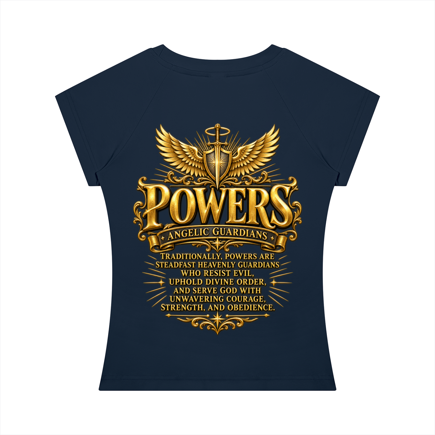 Jubiloré "Powers" Women’s Slim Raglan T-Shirt