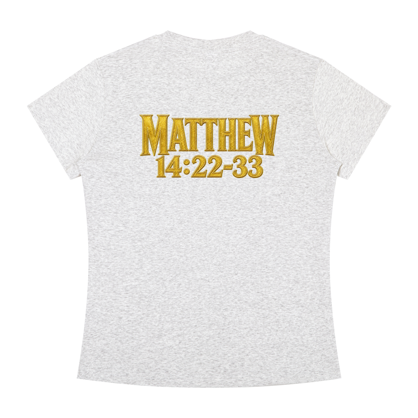 Jubiloré "Jesus Walks On Water" Women's Slim Fit Crewneck T-Shirt