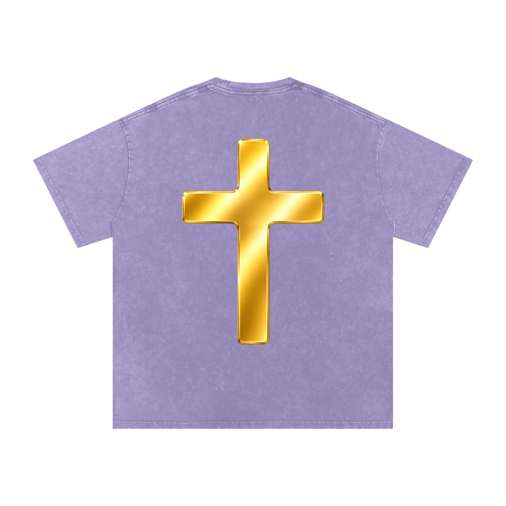 Jubilore "Shroud of Turin" Snow Washed Oversized Cotton T-Shirt
