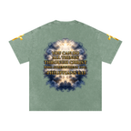 Jubilore "Christ Saves" Snow Washed Oversized Cotton T-Shirt