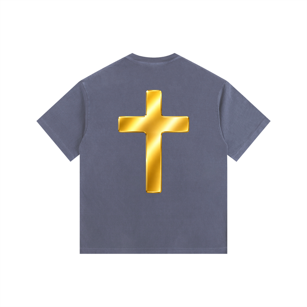 Jubilore "Jesus Is LORD" Vintage Washed Oversized Cotton T-Shirt