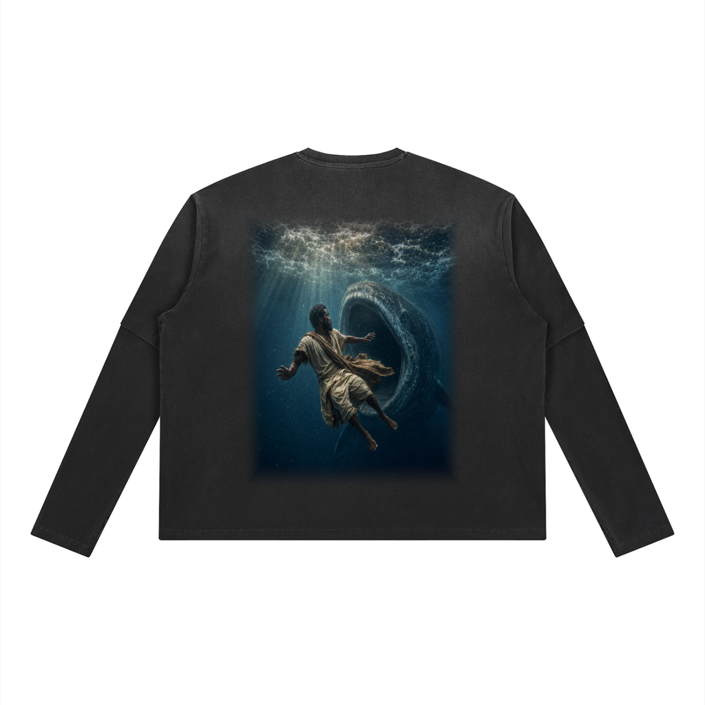 Jubilore "Jonah" Unisex Vintage Wash Layered T-Shirt