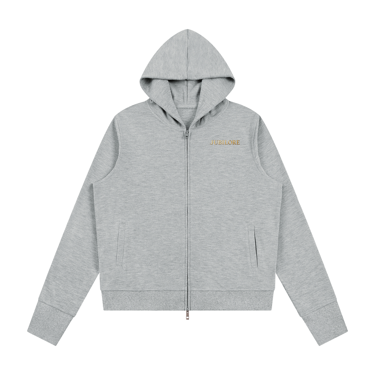 Jubiloré Women's Waffle Full Zip Hoodie
