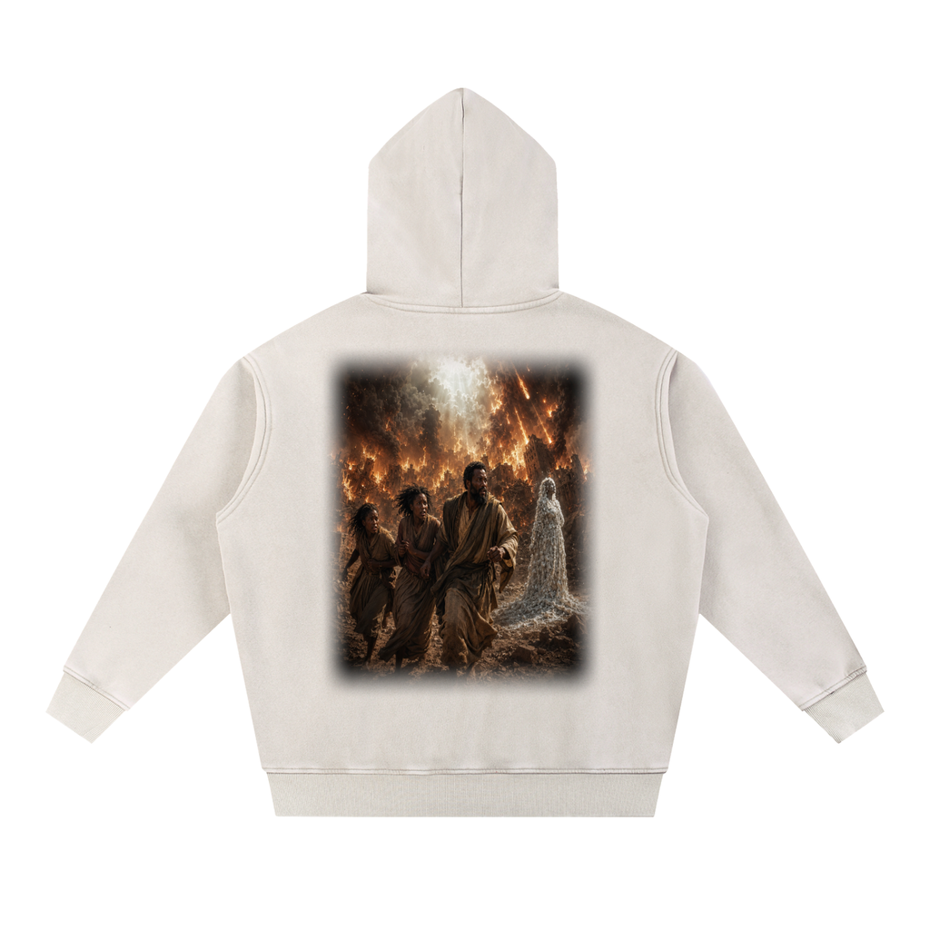 Jubilore "Sodom & Gomorroh" Snow Wash Fleece Oversize Hoodie