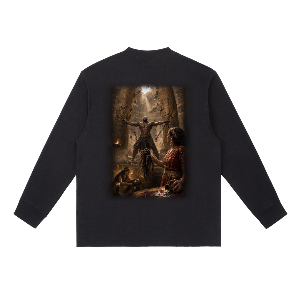 Jubilore "Samson" Essential Crewneck Long-Sleeve T-Shirt