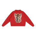 Jubiloré "Principalities" Essential Fleece Mock-Neck Crew Sweatshirt