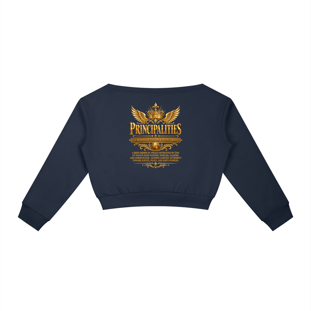 Jubiloré "Principalities" Women's Off-Shoulder Sweatshirt