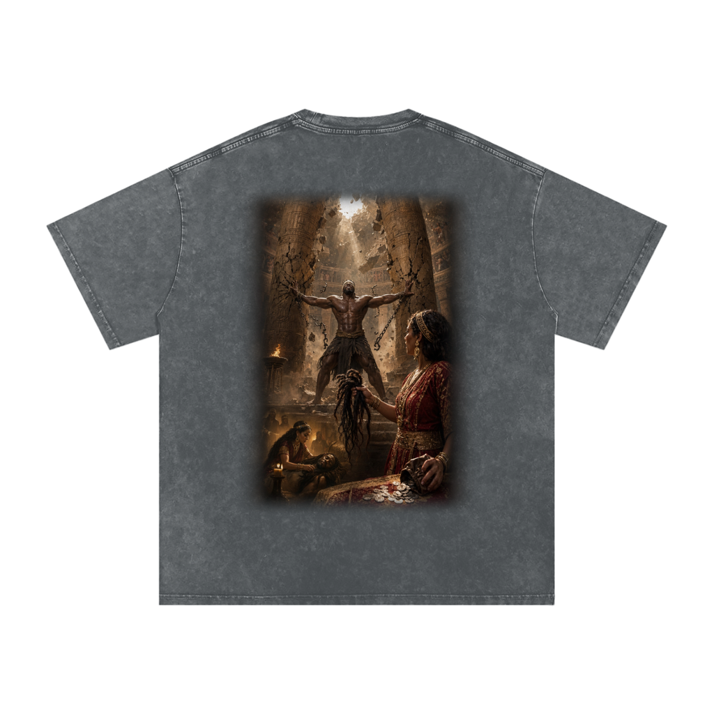 Jubilore “Samson” Snow Washed Oversized Cotton T-Shirt