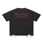 Jubilore Darkhorse Snow Washed Raw-Hem T-Shirt
