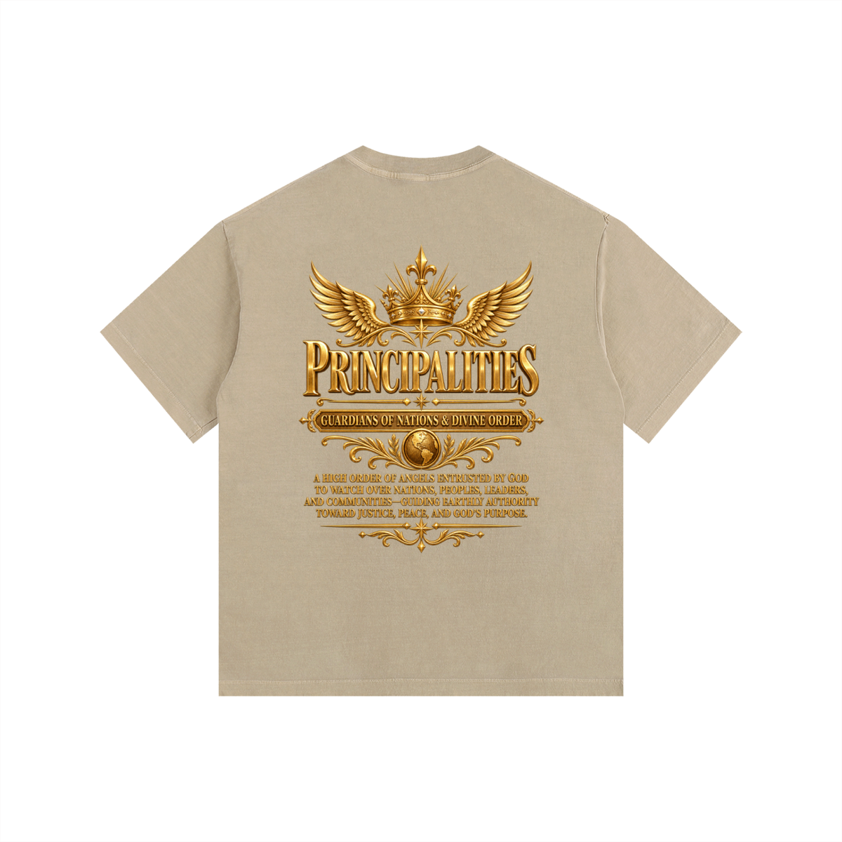 Jubilore "Principalities" Vintage Washed Oversized Cotton T-Shirt