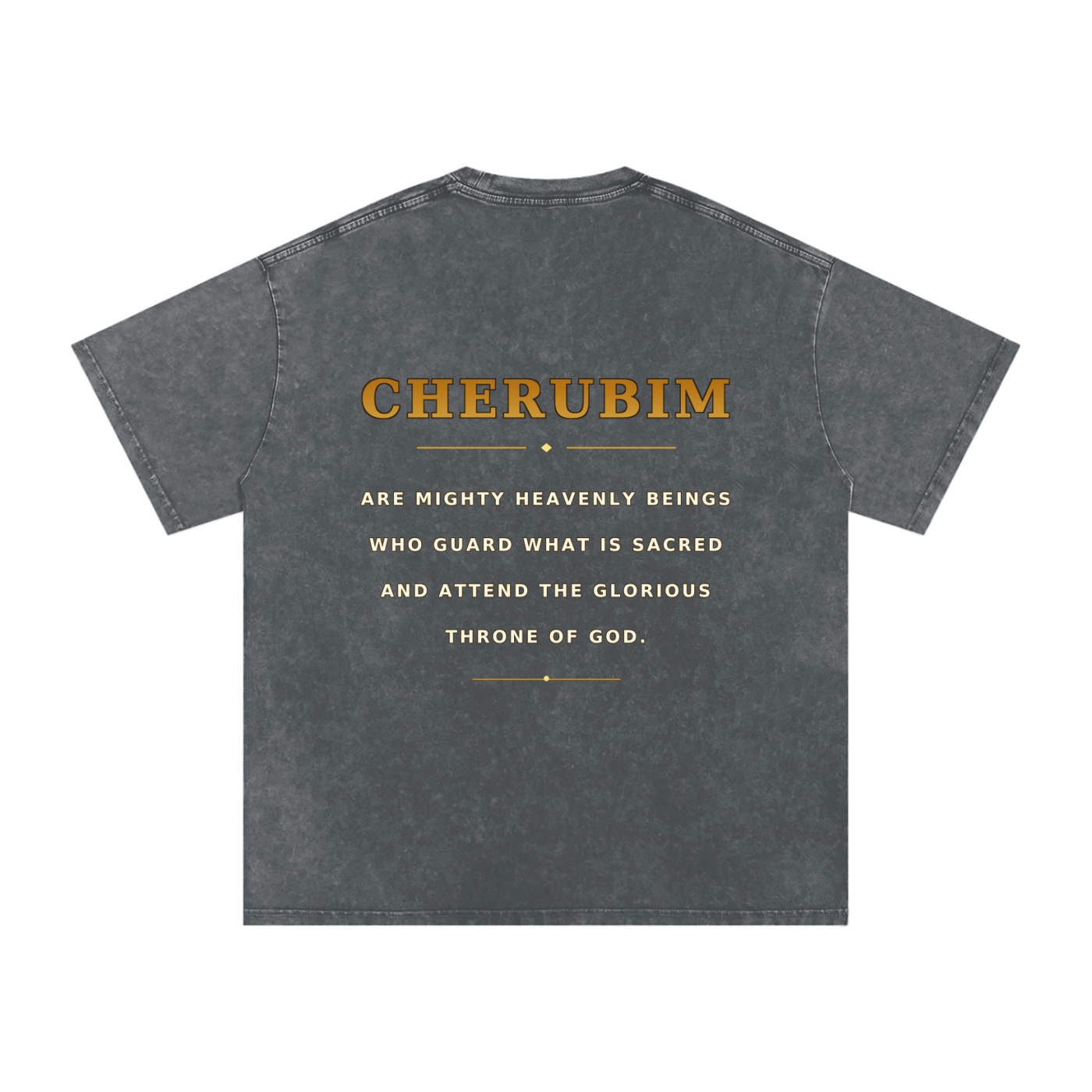 Jubilore Cherubim Snow Washed Oversized Cotton T-Shirt