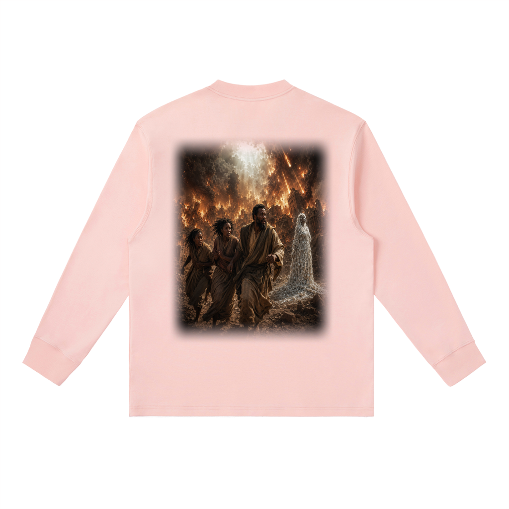 Jubilore "Sodom & Gomorrah" Essential Crewneck Long-Sleeve T-Shirt