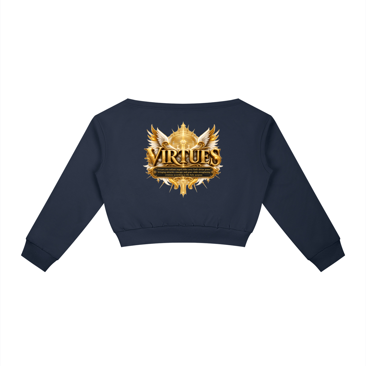 Jubiloré "Virtues" Women's Off-Shoulder Sweatshirt