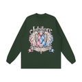 Jubilore "PILA" Unisex Raw Hem Long Sleeve T-Shirt