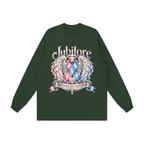 Jubilore "PILA" Unisex Raw Hem Long Sleeve T-Shirt
