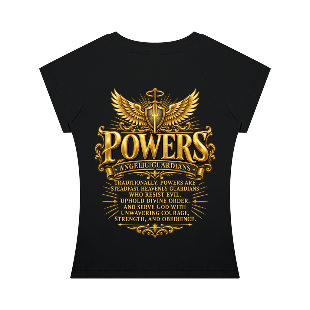 Jubiloré "Powers" Women’s Slim Raglan T-Shirt