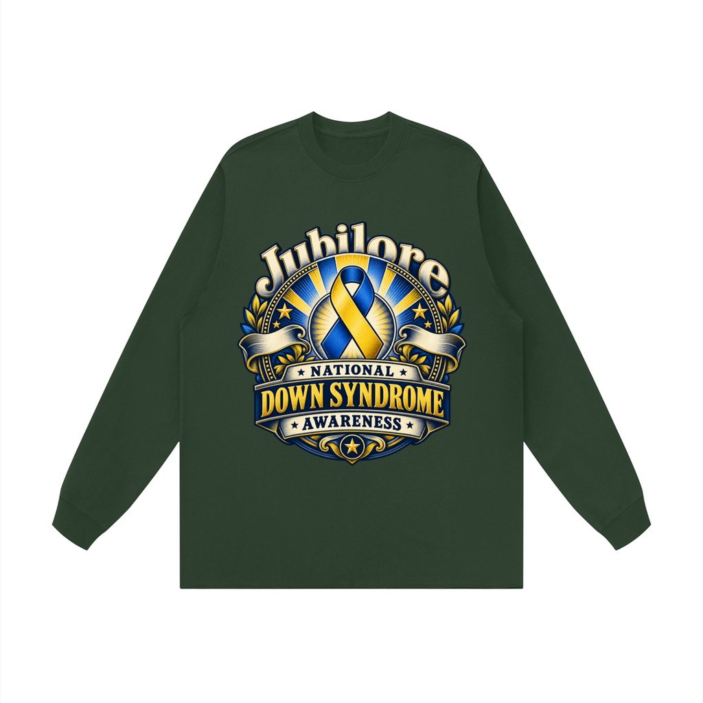 Jubilore "NAE" Unisex Raw Hem Long Sleeve T-Shirt