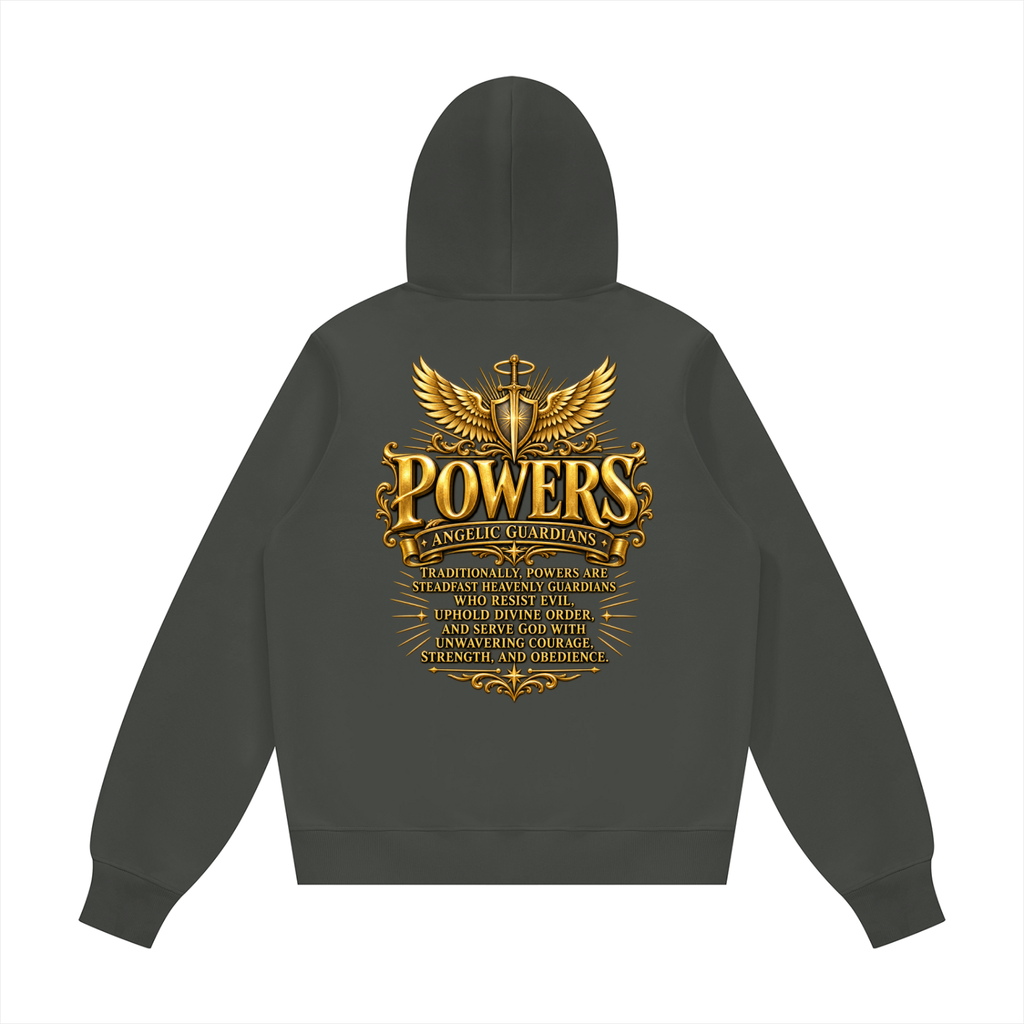 Jubilore "Powers" Unisex Fleece Regular Shoulder Hoodie