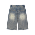 Jubilore Vintage Wash Baggy Denim Shorts