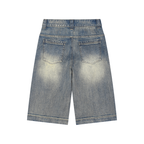 Jubilore Vintage Wash Baggy Denim Shorts