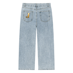 Jubilore Unisex Vintage Wash Straight Leg Jeans