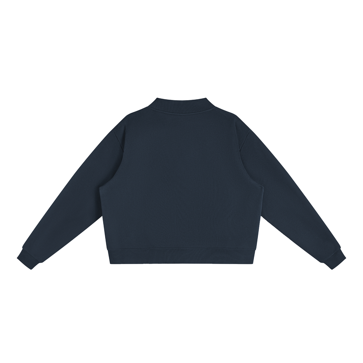 Jubiloré "JIK" Essential Fleece Mock-Neck Crew Sweatshirt