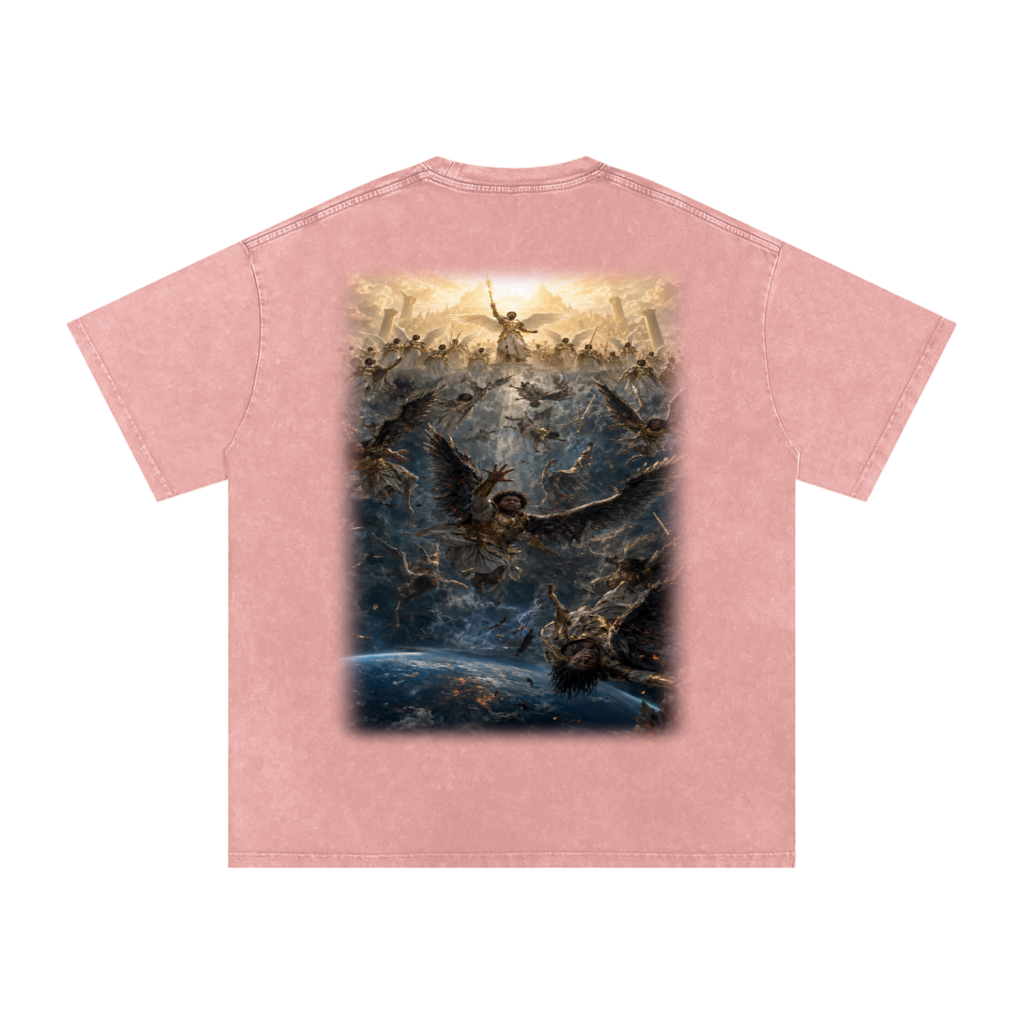 Jubilore "Three Wise Men" Snow Washed Oversized Cotton T-Shirt