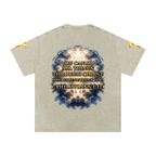 Jubilore "Christ Saves" Snow Washed Oversized Cotton T-Shirt