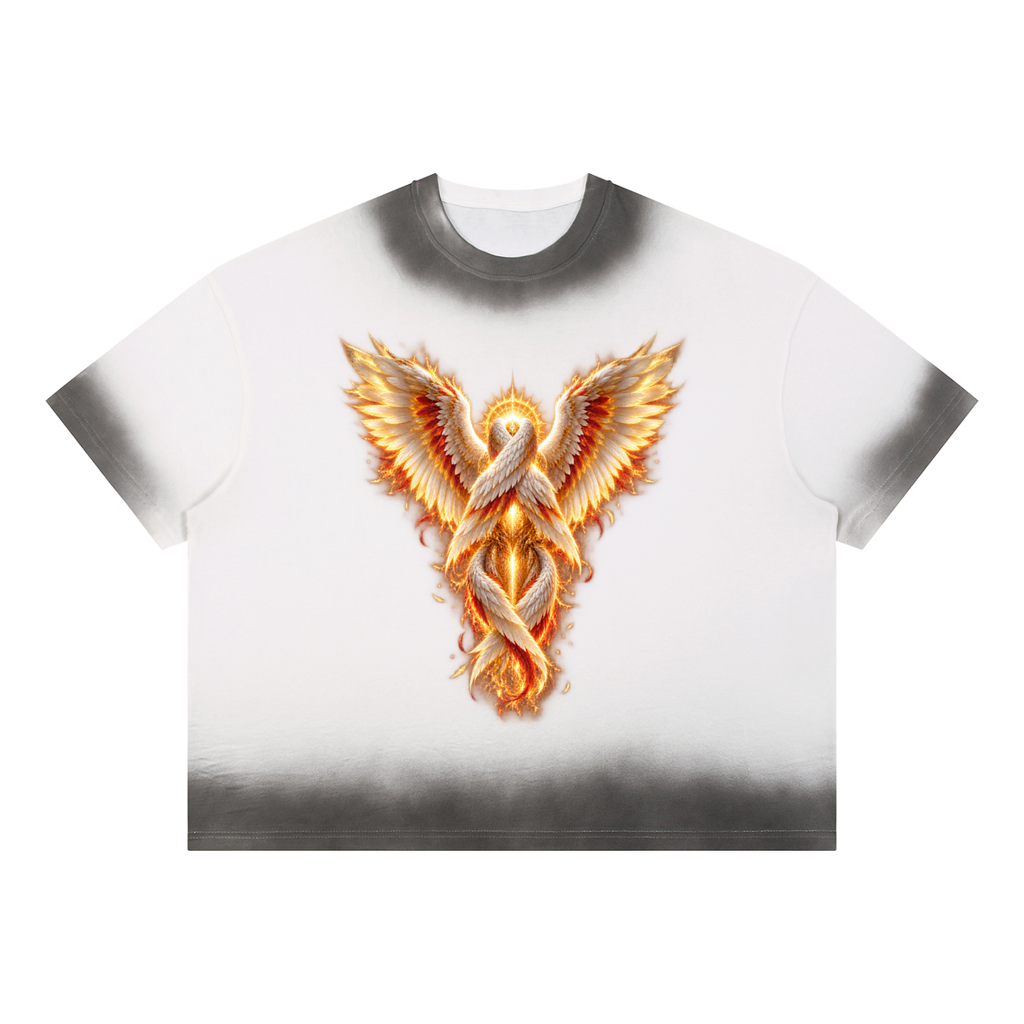Jubilore Seraphim Unisex Boxy Sunfade Vintage Wash T-Shirt