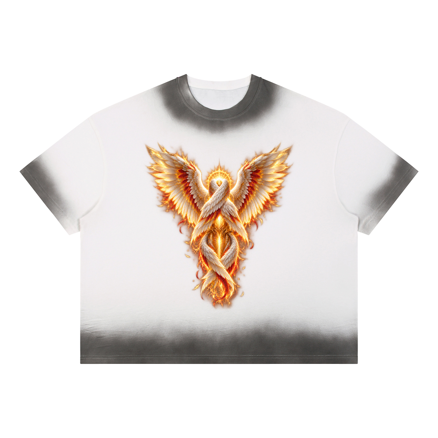 Jubilore Seraphim Unisex Boxy Sunfade Vintage Wash T-Shirt