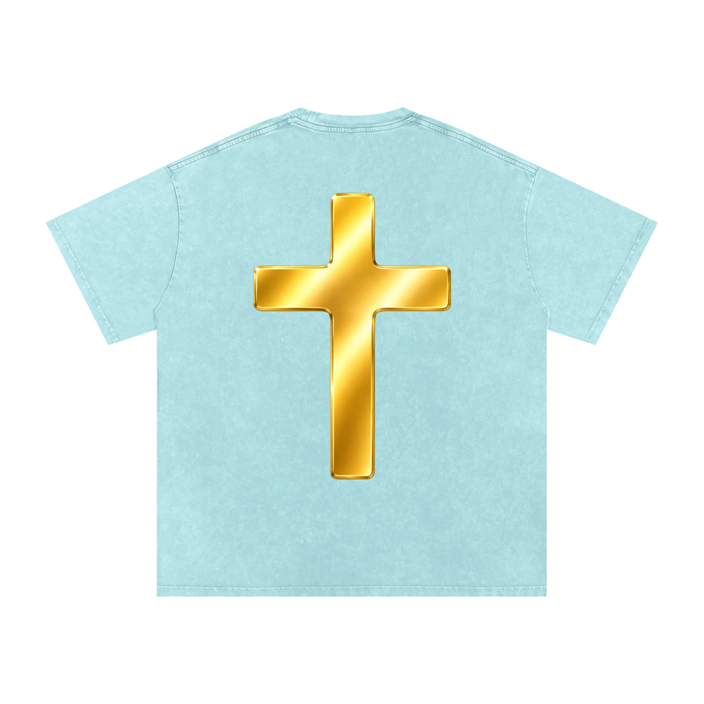 Jubilore "Shroud of Turin" Snow Washed Oversized Cotton T-Shirt