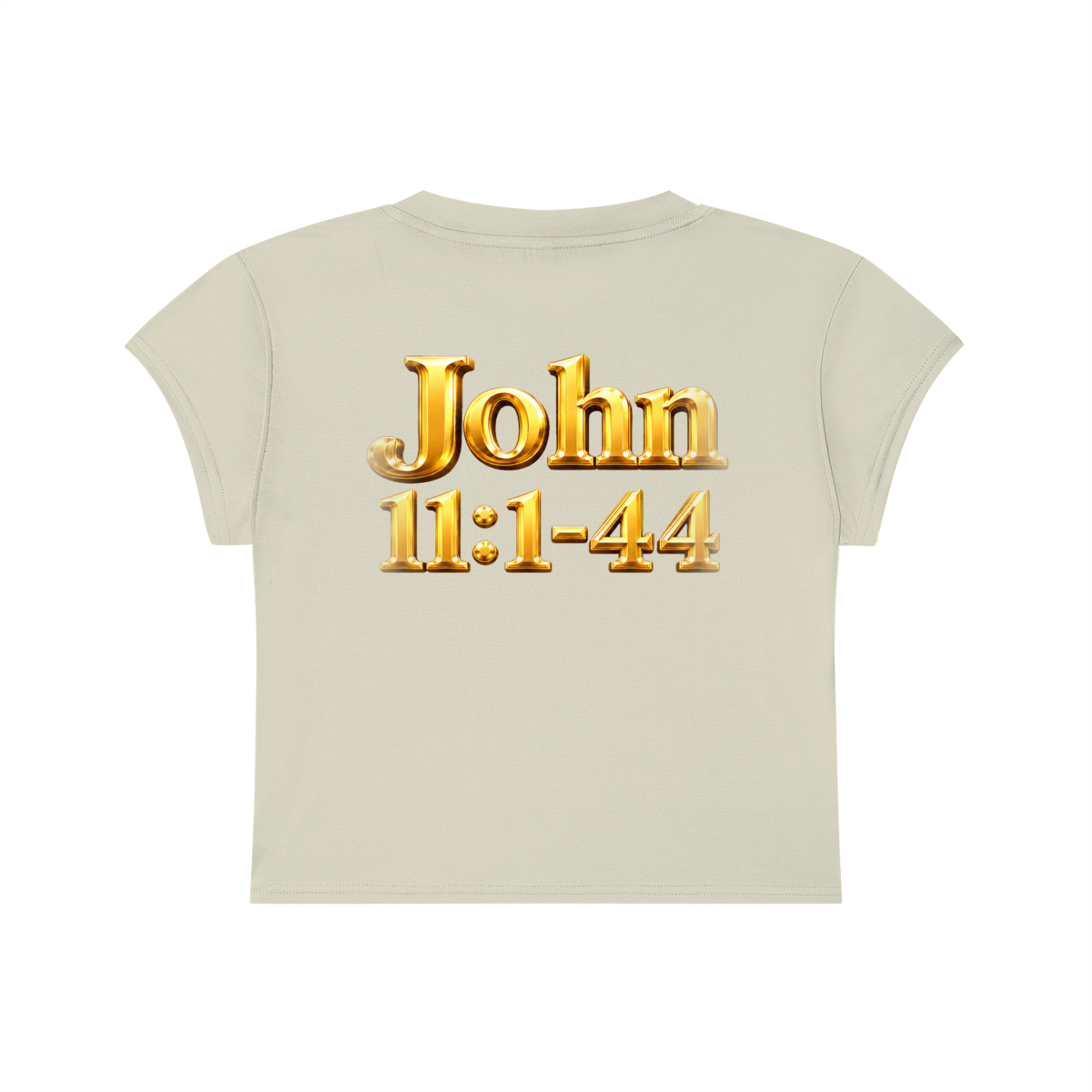 Jubiloré “Jesus Resurrects Lazarus” Women's Slim-Fit Cropped T-Shirt
