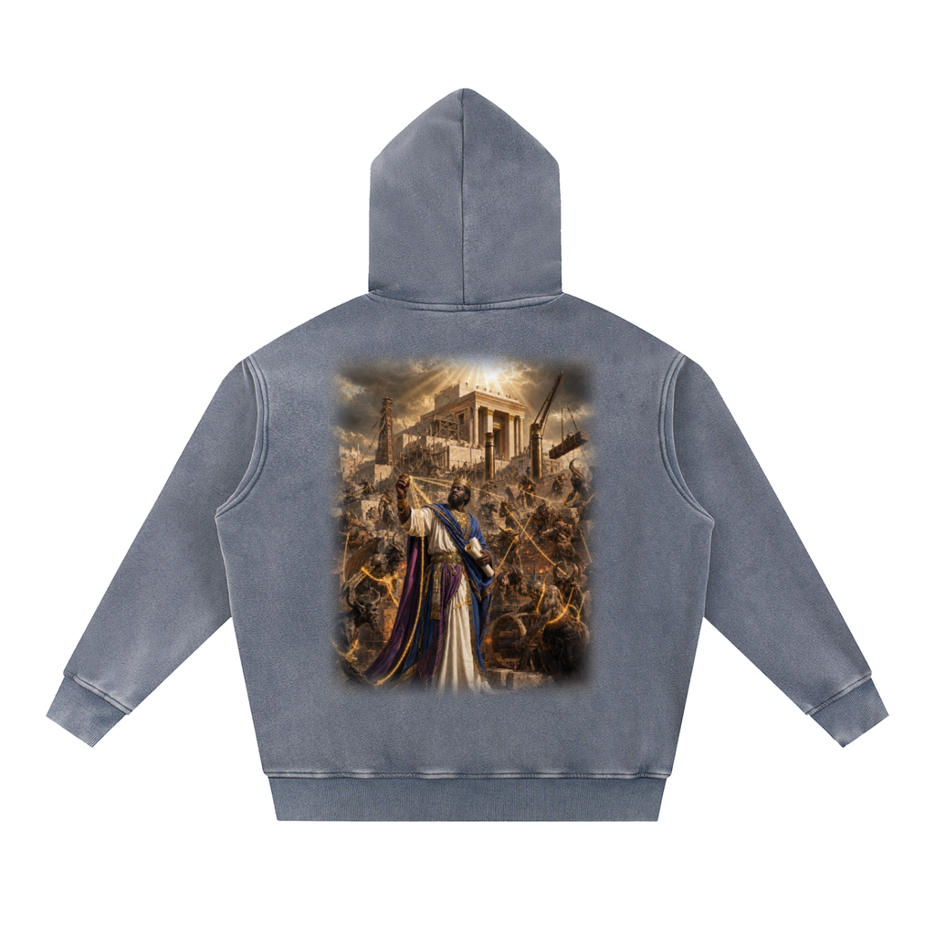 Jubilore "Solomon" Snow Wash Fleece Oversize Hoodie