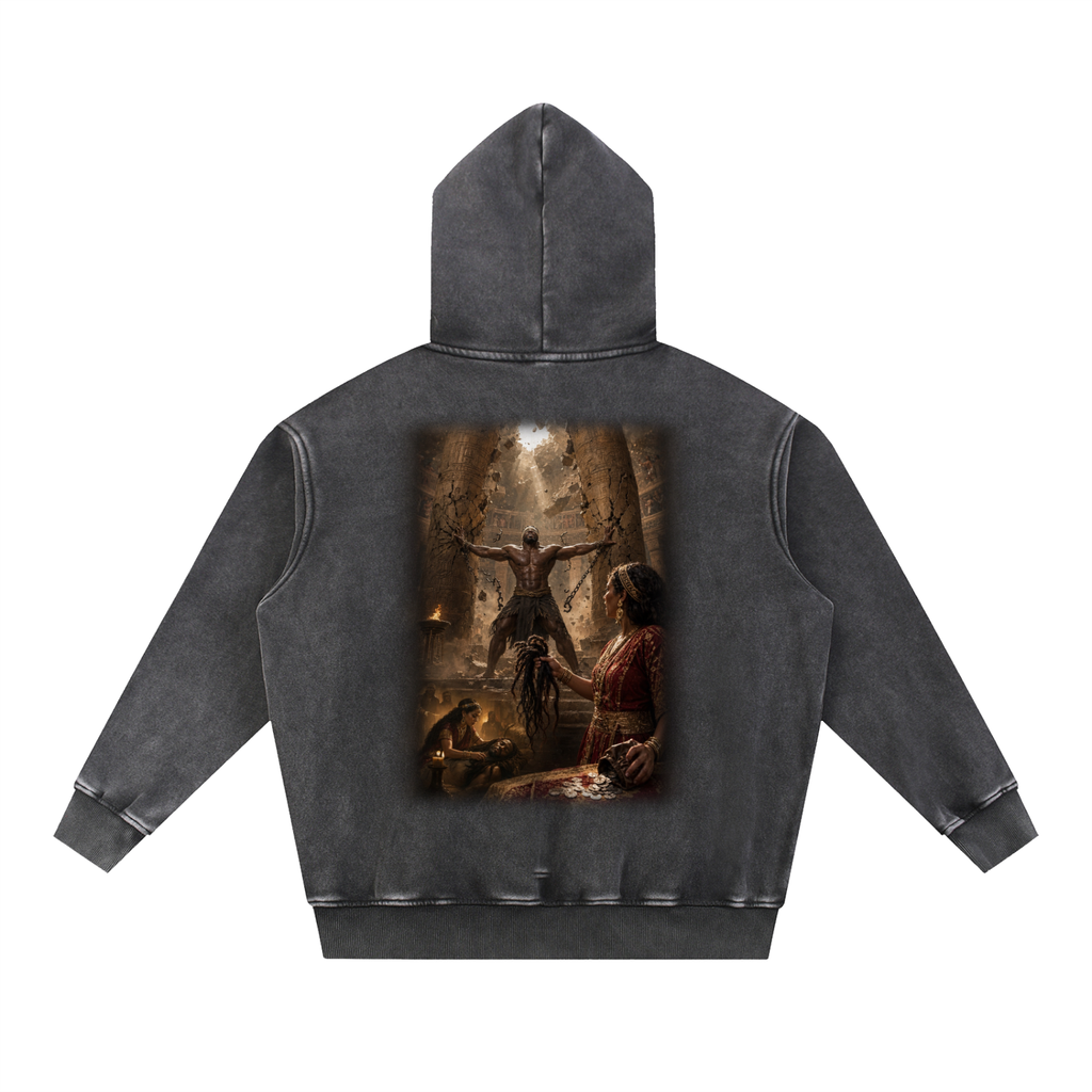 Jubilore "Samson" Snow Wash Fleece Oversize Hoodie