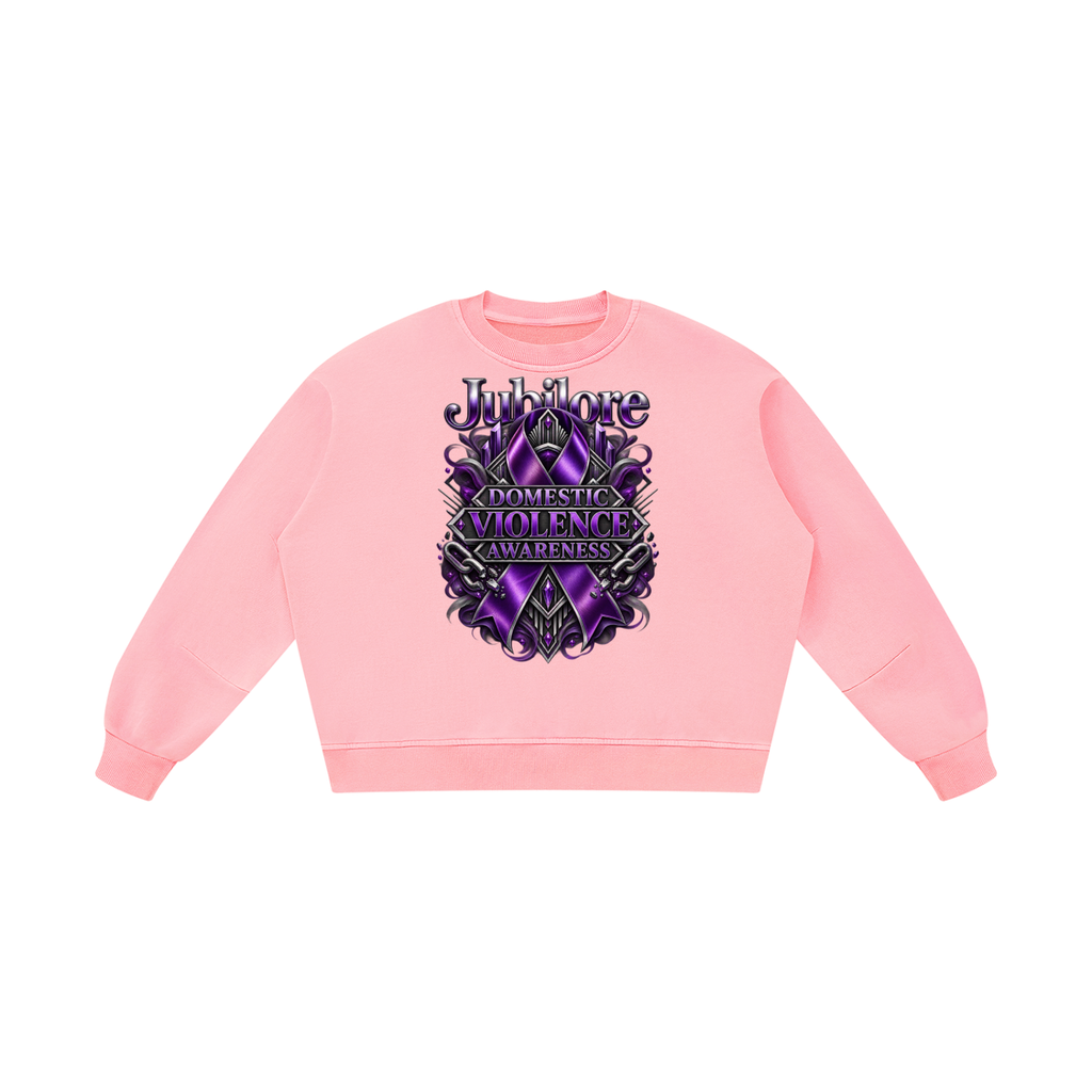 Jubilore "DVA" Unisex Boxy Vintage Washed Sweatshirt