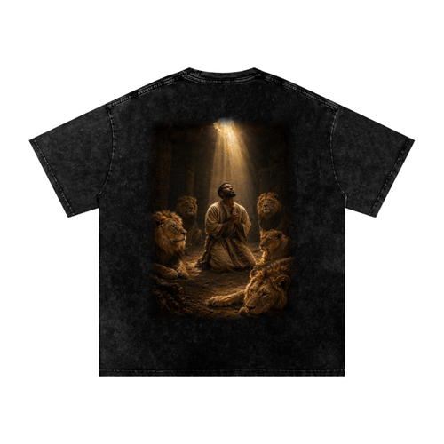 Jubilore "Daniel" Snow Washed Oversized Cotton T-Shirt