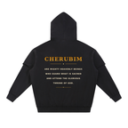 Jubilore Cherubim Snow Washed Raw Edge Double Layered Hoodie