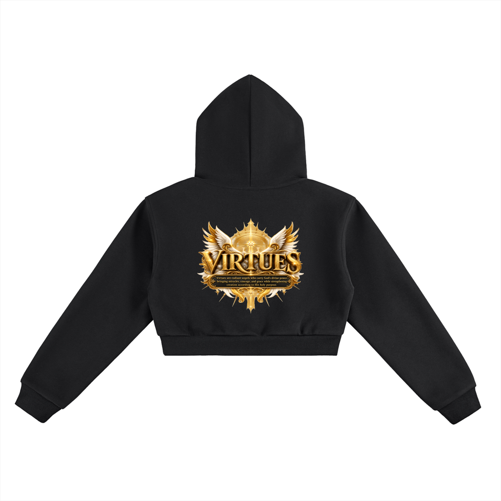 Jubiloré "Virtues" Essential Cropped Hoodie