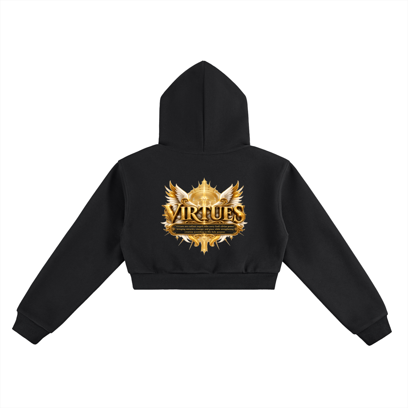 Jubiloré "Virtues" Essential Cropped Hoodie