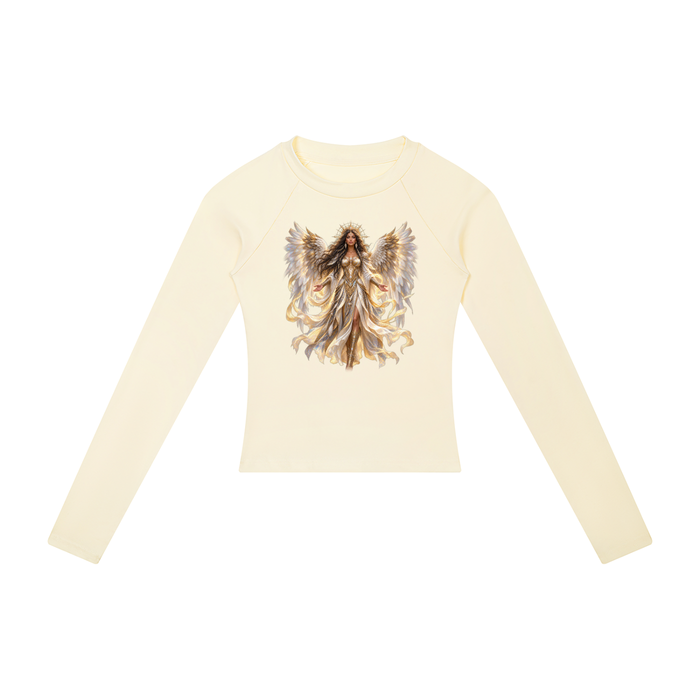 Jubiloré "Powers" Women’s Slim Raglan Long Sleeve T-Shirt