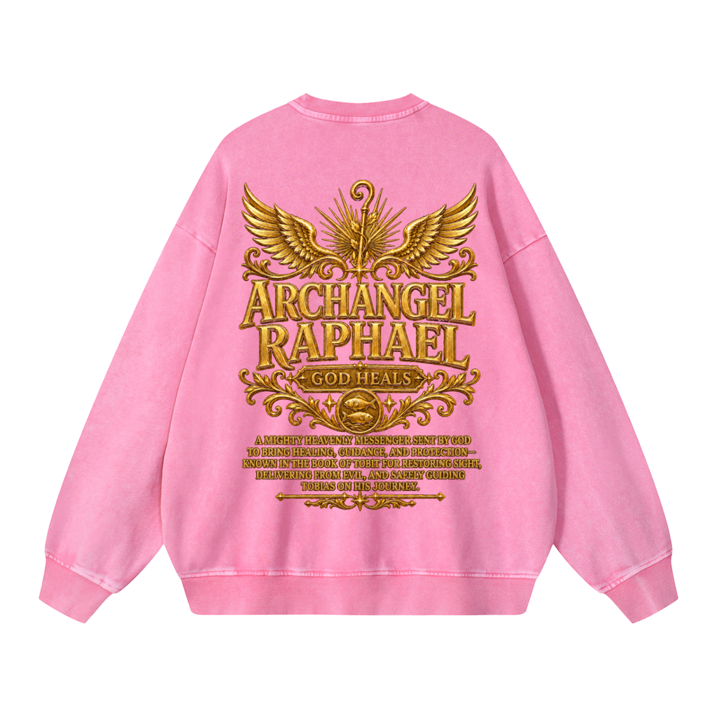 Jubilore "Raphael" Snow Washed Oversized Sweatshirt