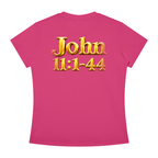 Jubiloré “Jesus Resurrects Lazarus” Women's Slim Fit Crewneck T-Shirt