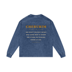 Jubilore Cherubim Acid Wash Oversize Long Sleeve T-Shirt