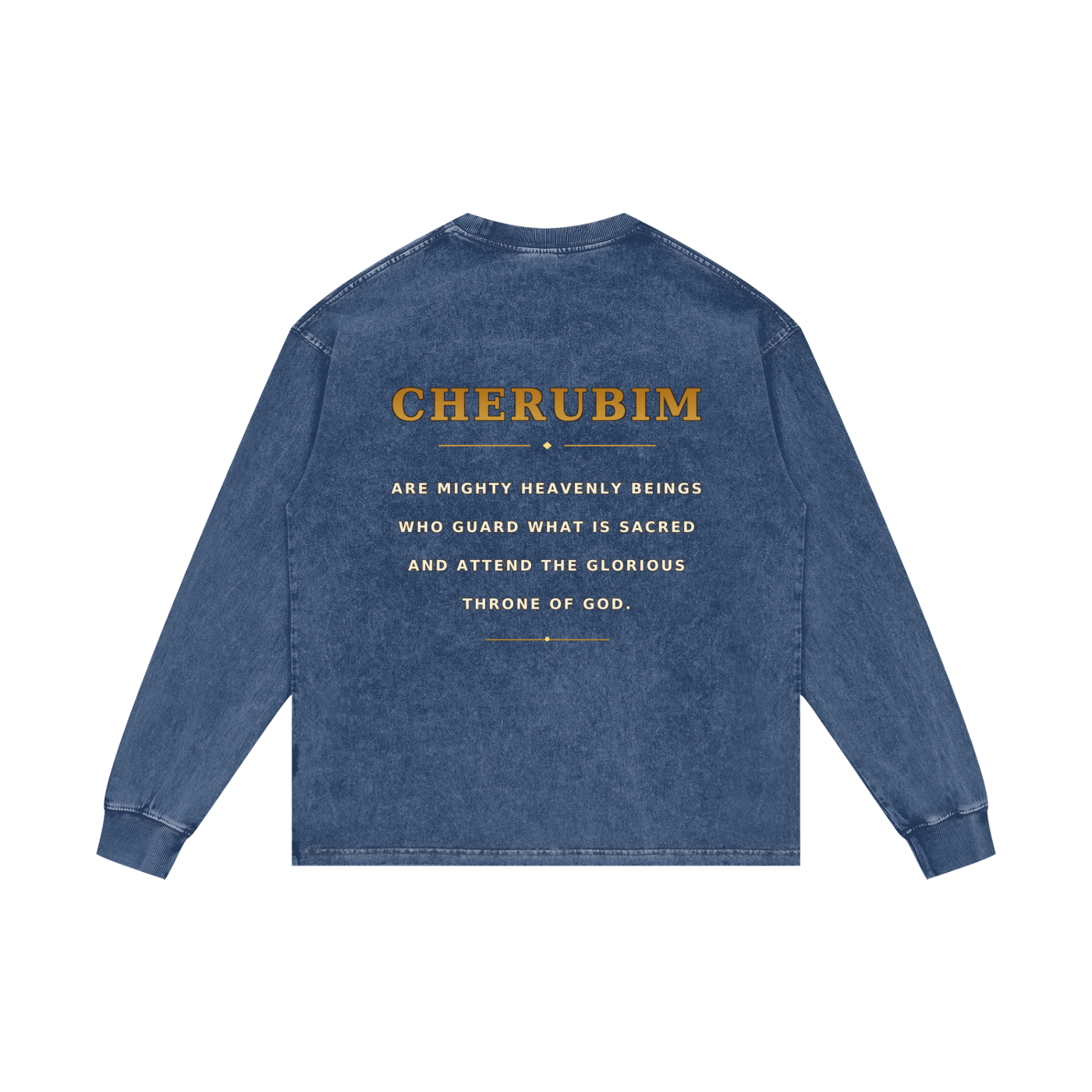 Jubilore Cherubim Acid Wash Oversize Long Sleeve T-Shirt