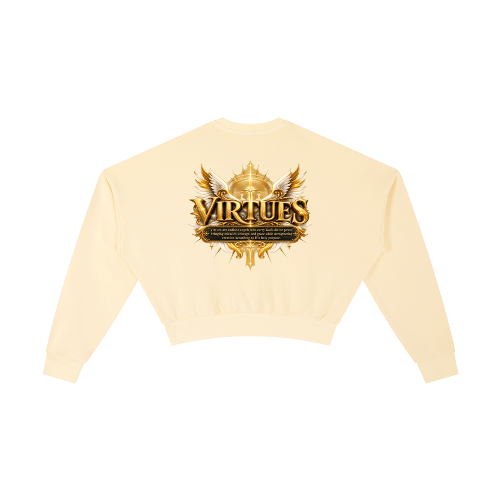 Jubiloré "Virtues" Vintage Washed Cropped Sweatshirt