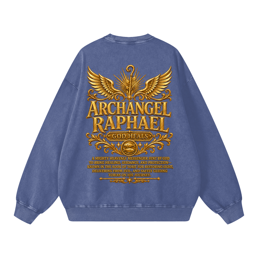 Jubilore "Raphael" Snow Washed Oversized Sweatshirt