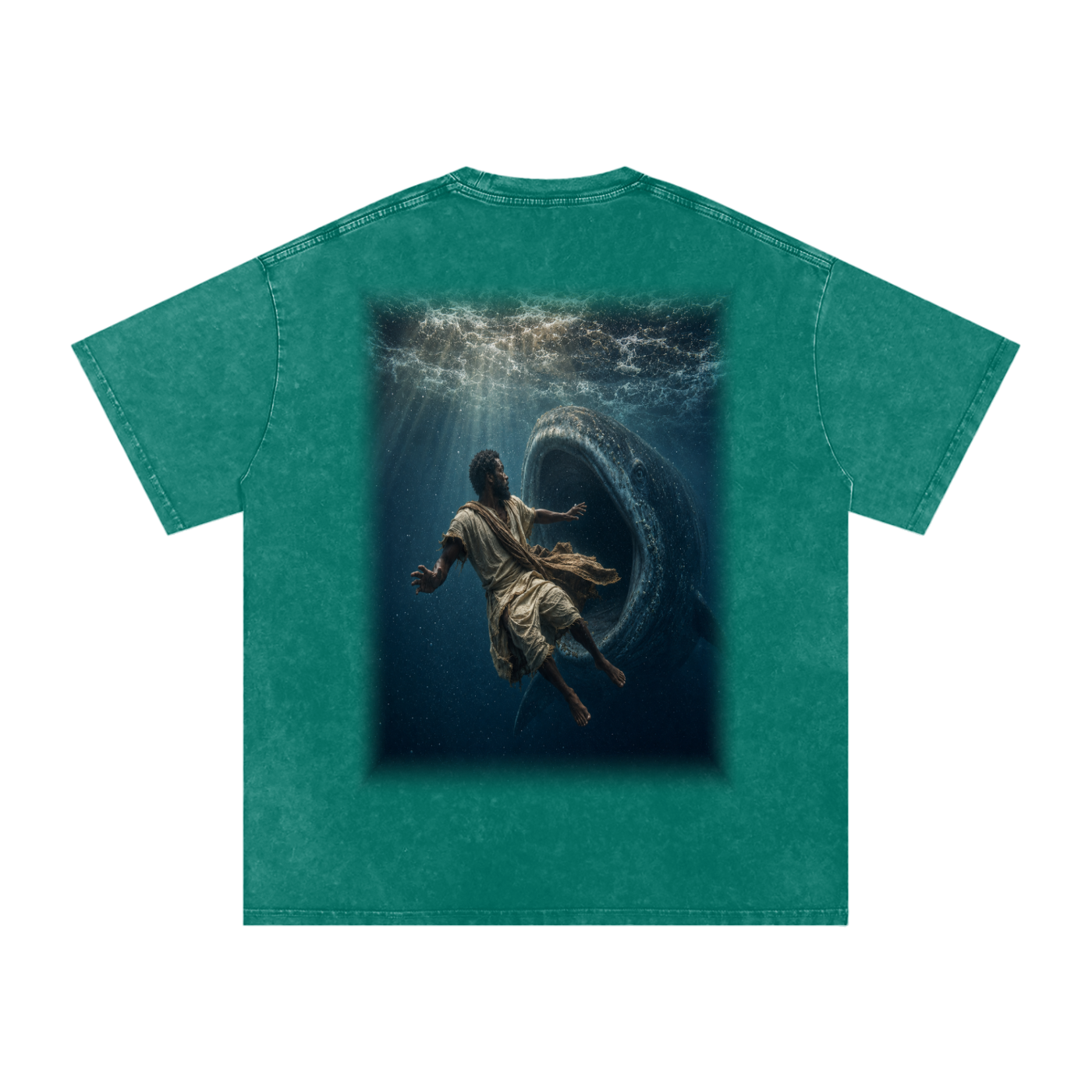 Jubilore "Jonah" Snow Washed Oversized Cotton T-Shirt