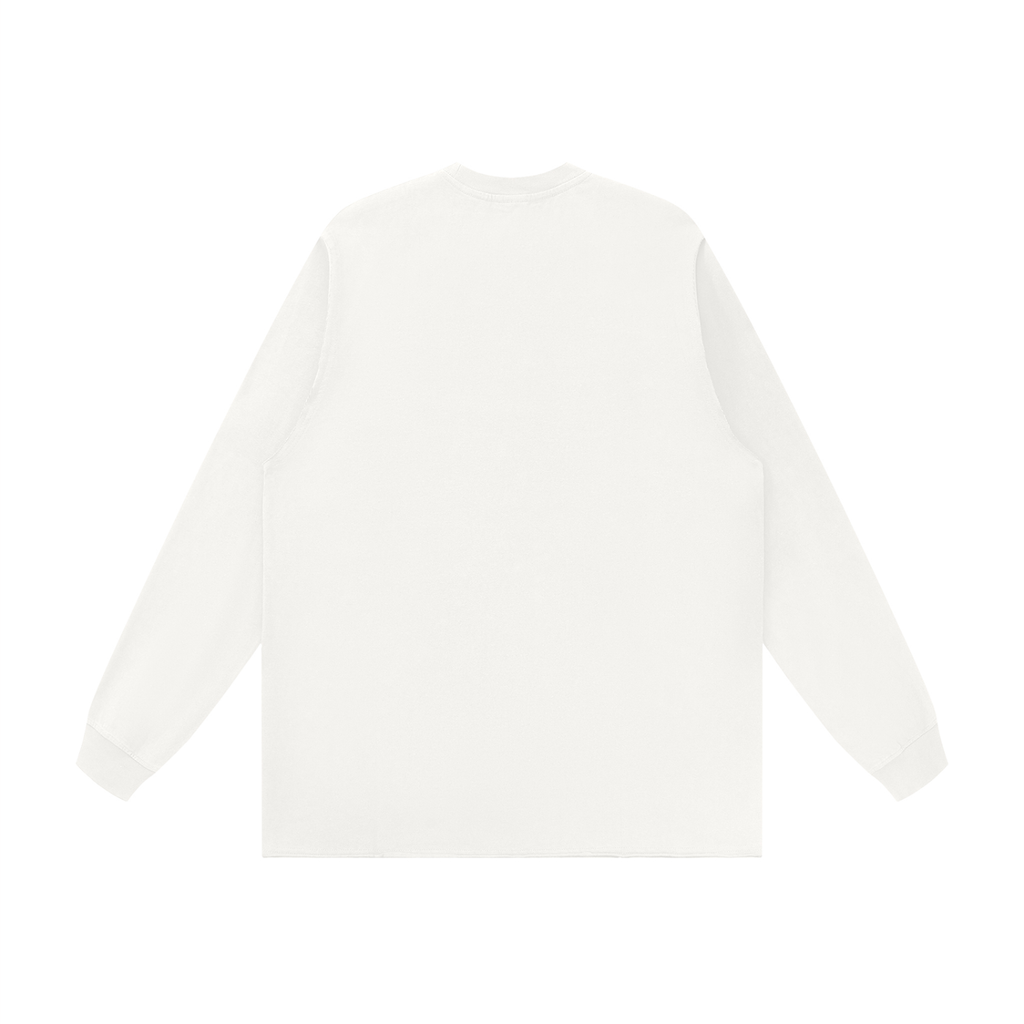 Jubilore "NAE" Unisex Raw Hem Long Sleeve T-Shirt