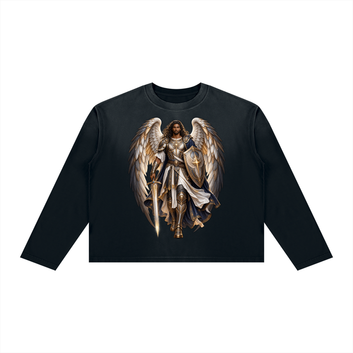 Jubilore "Michael" Unisex Sunfade Boxy Long Sleeve T-Shirt